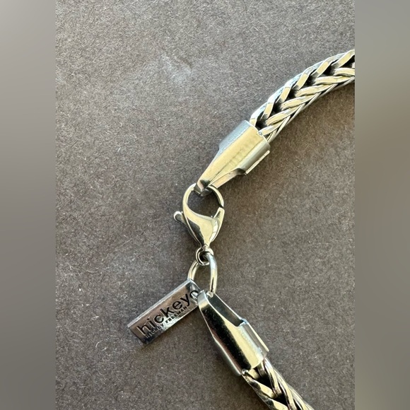 NWOT - Hickey Freeman - Men's - Steel Flat Bracelet - Picture 4 of 4